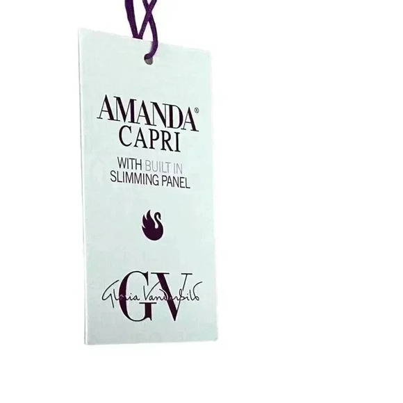 Gloria Vanderbilt Amanda Women 18 Classic Rise Capri Jeans Beige Stretch NEW - Picture 4 of 11